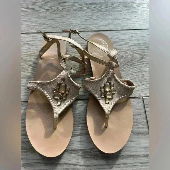 Jack Rogers Sandals with Rhinestones Size 9 - Picture 3 of 6
